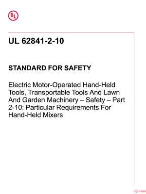 UL 62841-2-10 PDF UL 62841-2-10 PDF